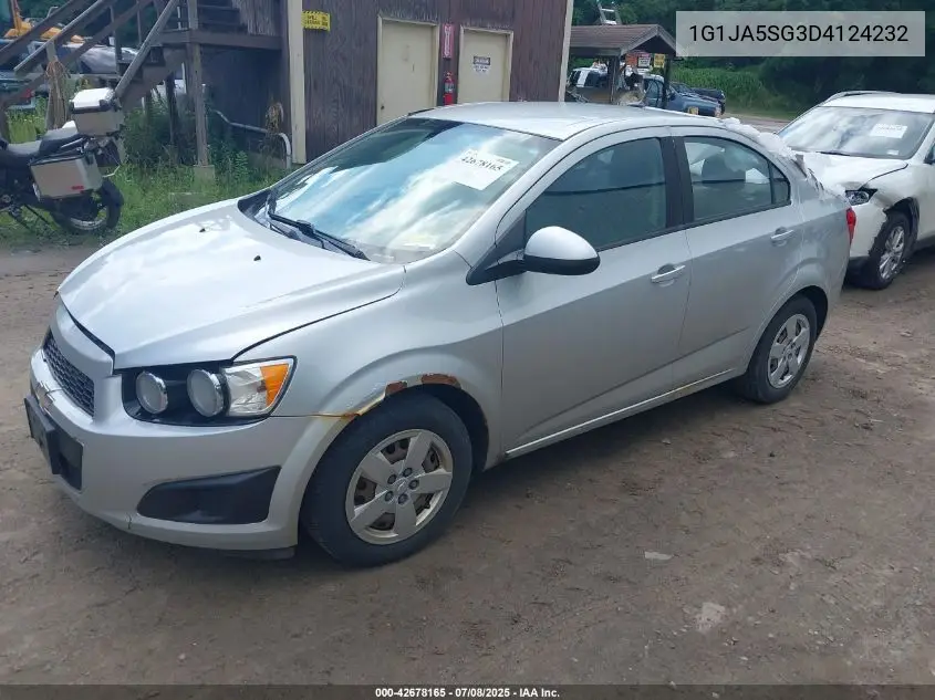 2013 Chevrolet Sonic Ls Auto VIN: 1G1JA5SG3D4124232 Lot: 42678165