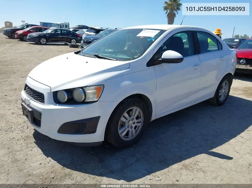 2013 Chevrolet Sonic Lt Auto VIN: 1G1JC5SH1D4258093 Lot: 42685102