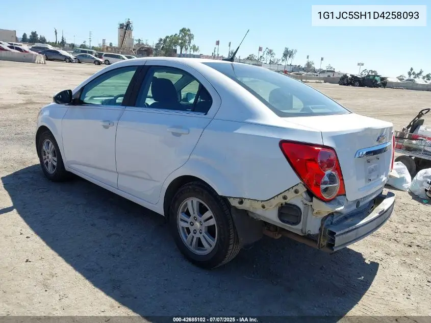 2013 Chevrolet Sonic Lt Auto VIN: 1G1JC5SH1D4258093 Lot: 42685102
