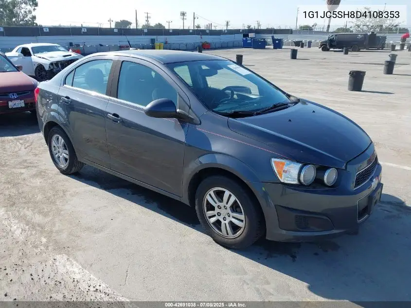 2013 Chevrolet Sonic Lt Auto VIN: 1G1JC5SH8D4108353 Lot: 42691038