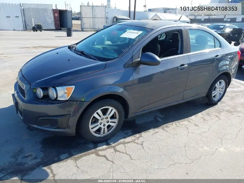 2013 Chevrolet Sonic Lt Auto VIN: 1G1JC5SH8D4108353 Lot: 42691038
