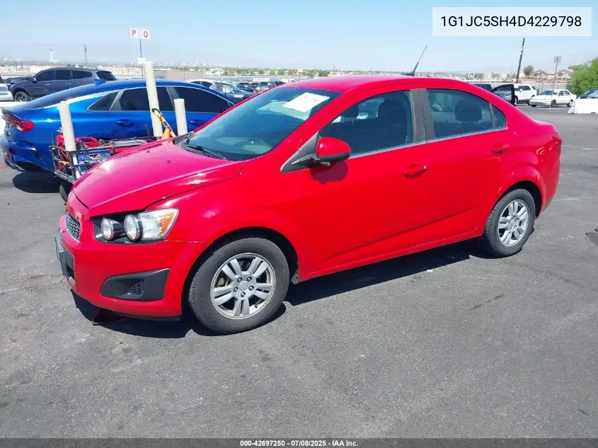 2013 Chevrolet Sonic Lt Auto VIN: 1G1JC5SH4D4229798 Lot: 42697250