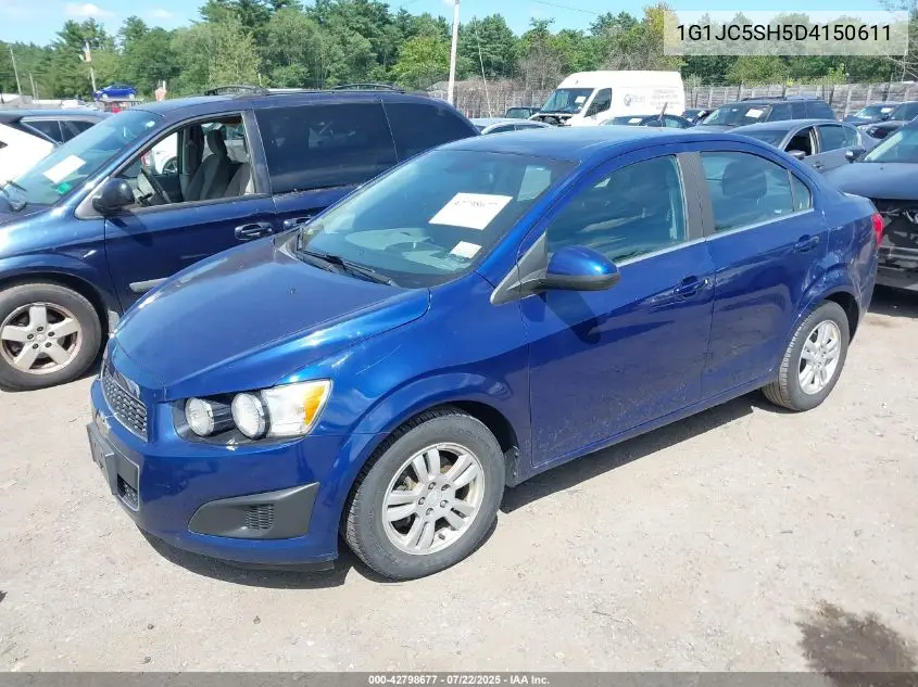 2013 Chevrolet Sonic Lt Auto VIN: 1G1JC5SH5D4150611 Lot: 42798677