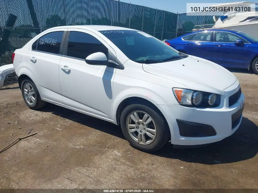 2014 Chevrolet Sonic Lt Auto VIN: 1G1JC5SH3E4143108 Lot: 42674738