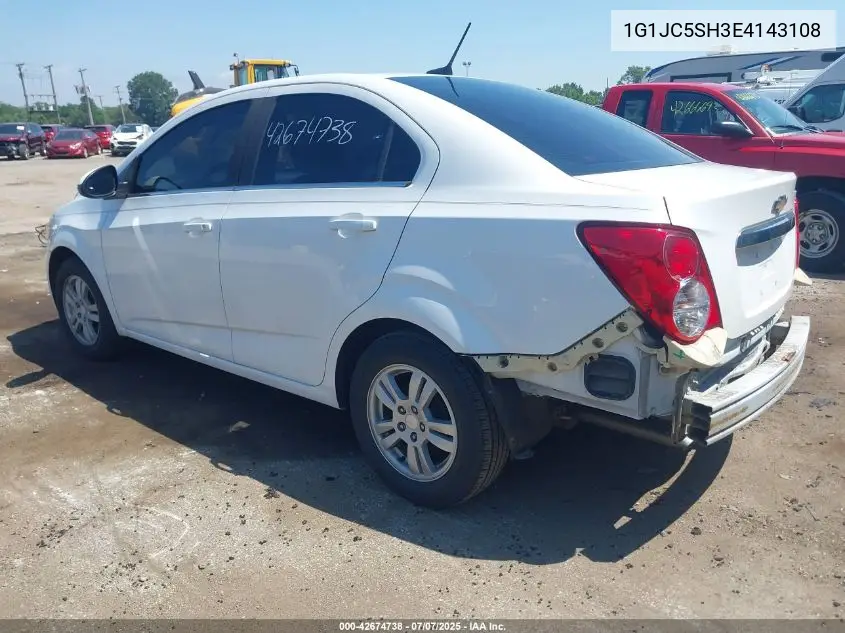 2014 Chevrolet Sonic Lt Auto VIN: 1G1JC5SH3E4143108 Lot: 42674738