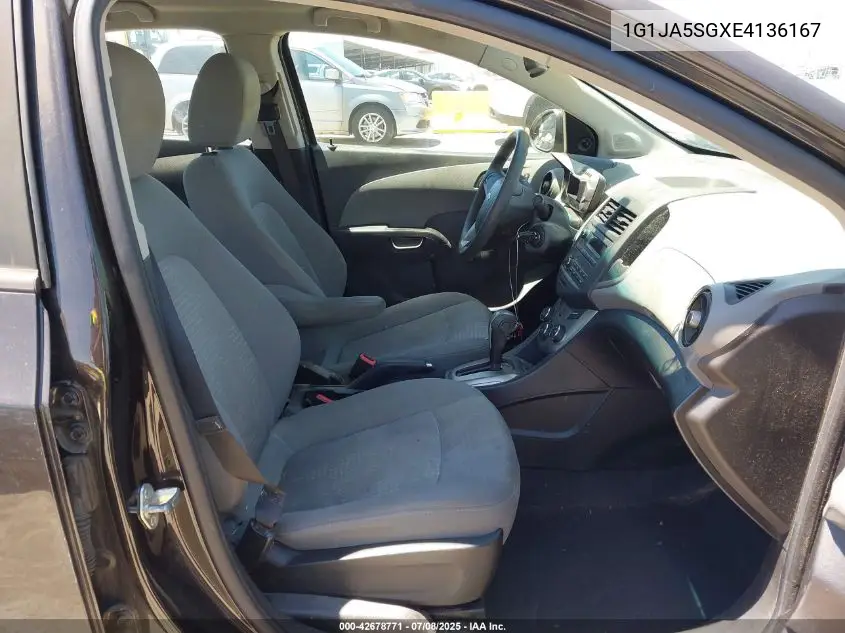 2014 Chevrolet Sonic Ls Auto VIN: 1G1JA5SGXE4136167 Lot: 42678771