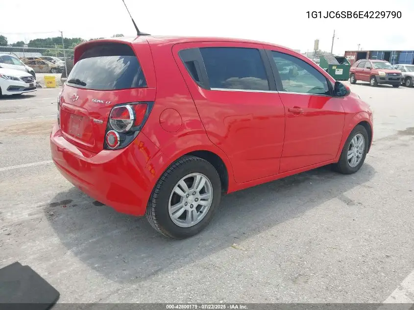 2014 Chevrolet Sonic Lt Auto VIN: 1G1JC6SB6E4229790 Lot: 42800179