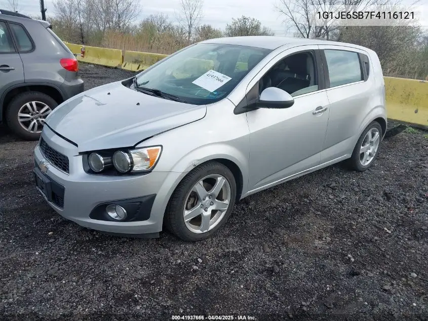 2015 Chevrolet Sonic Ltz Auto VIN: 1G1JE6SB7F4116121 Lot: 41937666