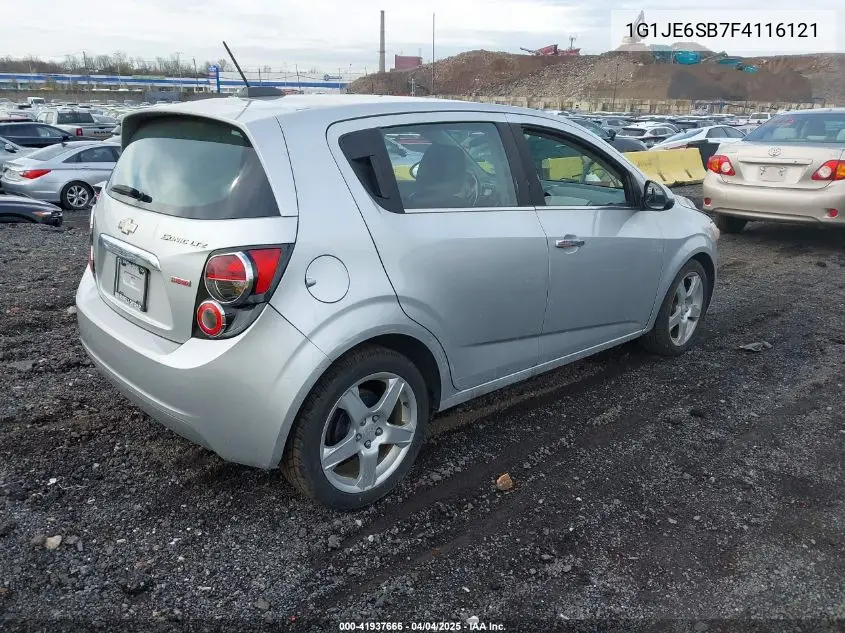 2015 Chevrolet Sonic Ltz Auto VIN: 1G1JE6SB7F4116121 Lot: 41937666