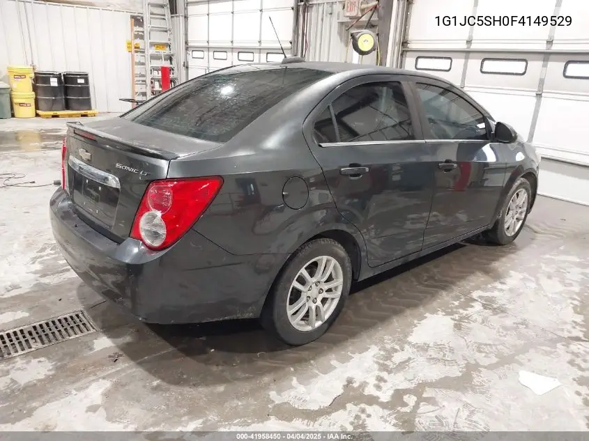 2015 Chevrolet Sonic Lt Auto VIN: 1G1JC5SH0F4149529 Lot: 41958450