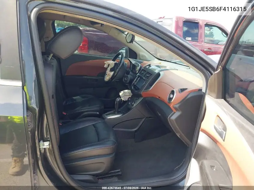 2015 Chevrolet Sonic Ltz VIN: 1G1JE5SB6F4116315 Lot: 42678545