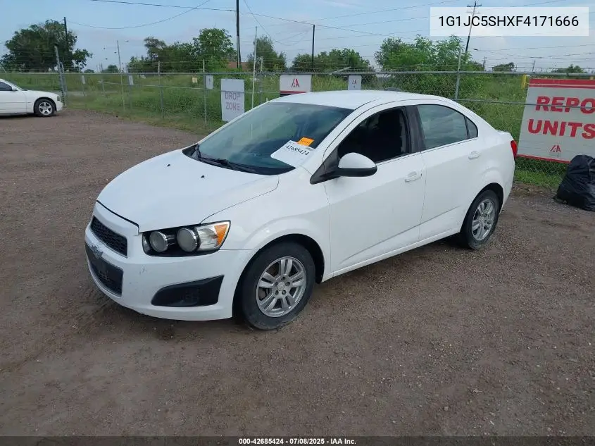 2015 Chevrolet Sonic Lt Auto VIN: 1G1JC5SHXF4171666 Lot: 42685424