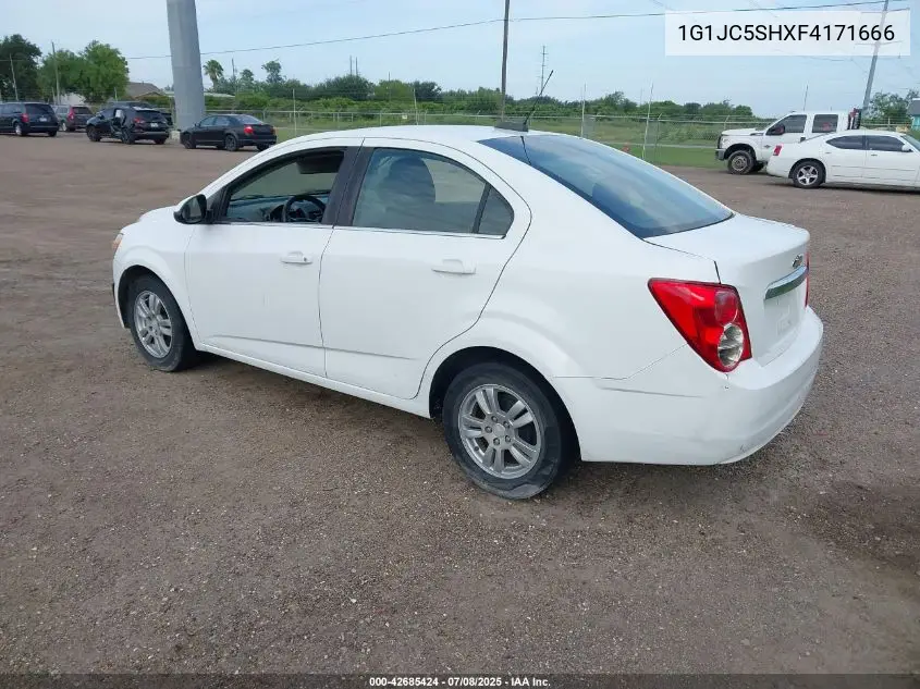 2015 Chevrolet Sonic Lt Auto VIN: 1G1JC5SHXF4171666 Lot: 42685424