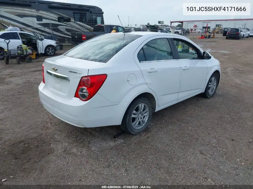 2015 Chevrolet Sonic Lt Auto VIN: 1G1JC5SHXF4171666 Lot: 42685424