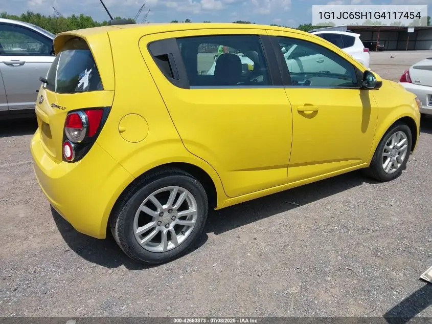 2016 Chevrolet Sonic Lt Auto VIN: 1G1JC6SH1G4117454 Lot: 42683873