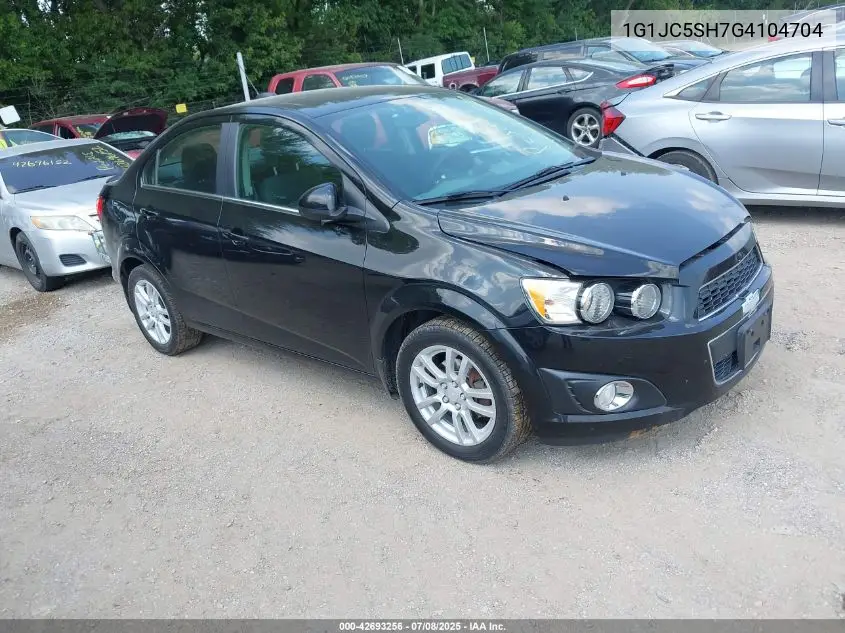 2016 Chevrolet Sonic Lt Auto VIN: 1G1JC5SH7G4104704 Lot: 42693256