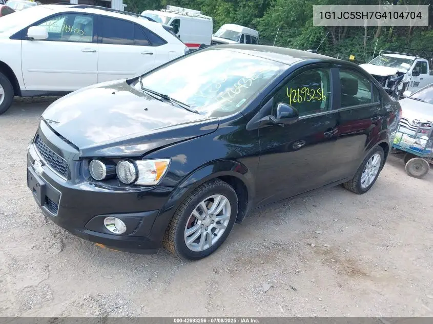 2016 Chevrolet Sonic Lt Auto VIN: 1G1JC5SH7G4104704 Lot: 42693256