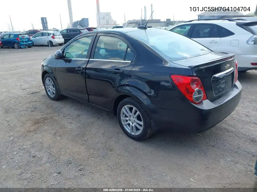2016 Chevrolet Sonic Lt Auto VIN: 1G1JC5SH7G4104704 Lot: 42693256