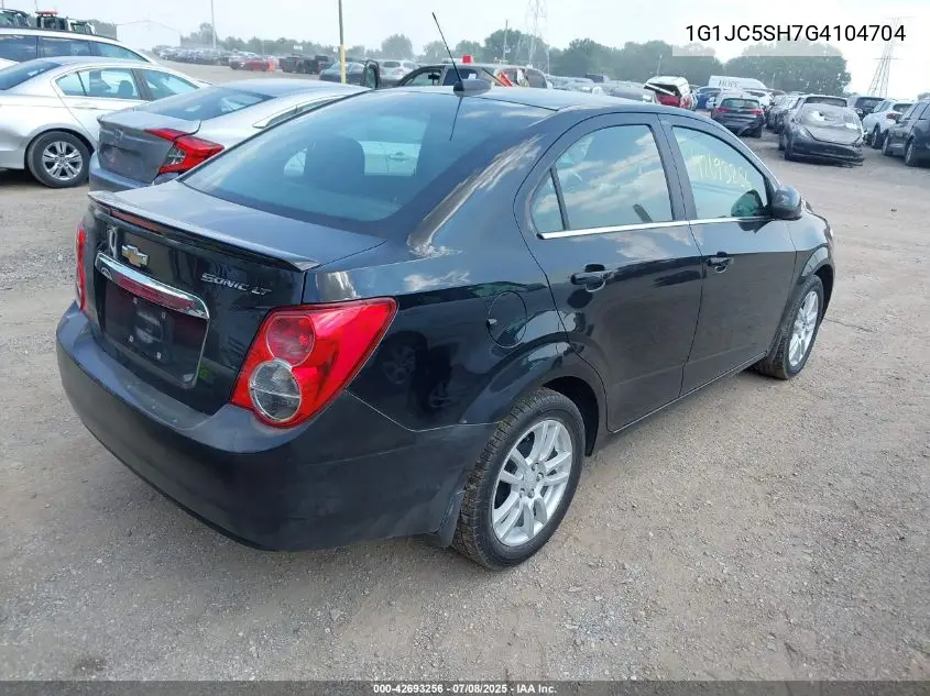 2016 Chevrolet Sonic Lt Auto VIN: 1G1JC5SH7G4104704 Lot: 42693256