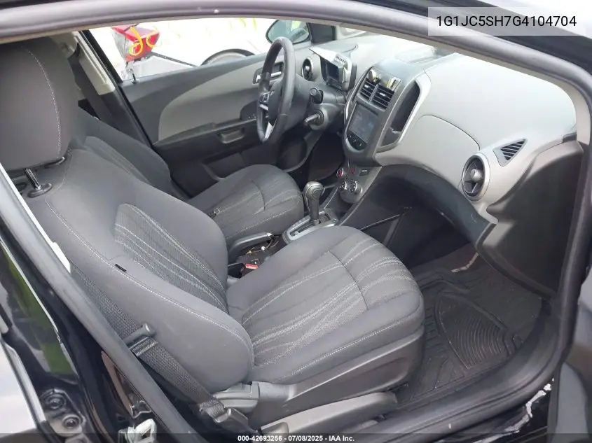 2016 Chevrolet Sonic Lt Auto VIN: 1G1JC5SH7G4104704 Lot: 42693256