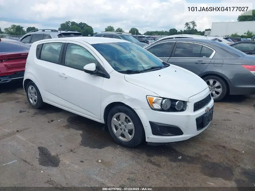 2016 Chevrolet Sonic Ls VIN: 1G1JA6SHXG4177027 Lot: 42797002