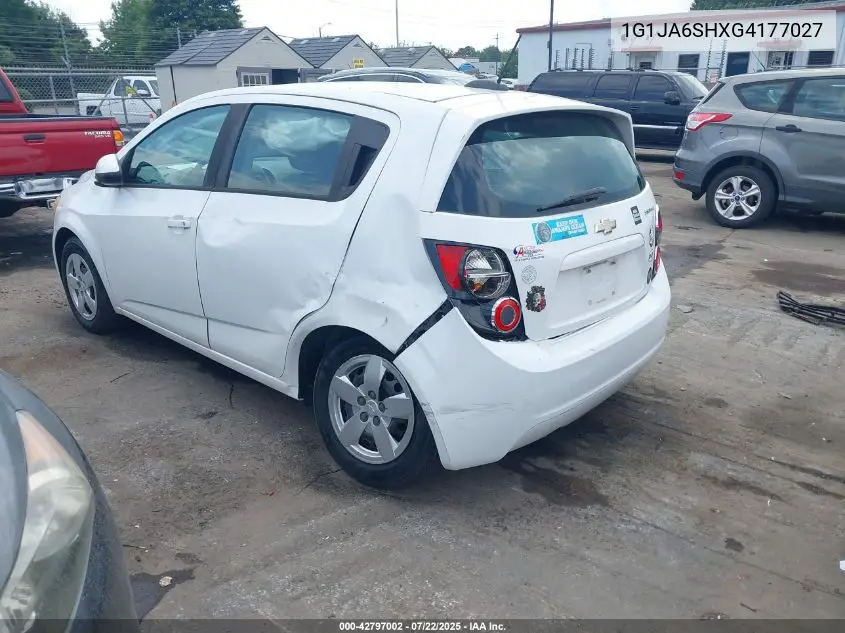 2016 Chevrolet Sonic Ls VIN: 1G1JA6SHXG4177027 Lot: 42797002