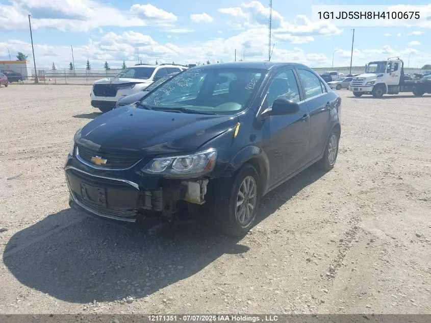 2017 Chevrolet Sonic VIN: 1G1JD5SH8H4100675 Lot: 12171351