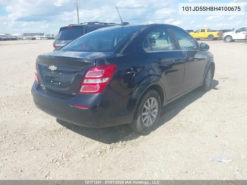 2017 Chevrolet Sonic VIN: 1G1JD5SH8H4100675 Lot: 12171351