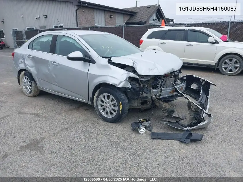 2017 Chevrolet Sonic Lt VIN: 1G1JD5SH5H4160087 Lot: 12306590X
