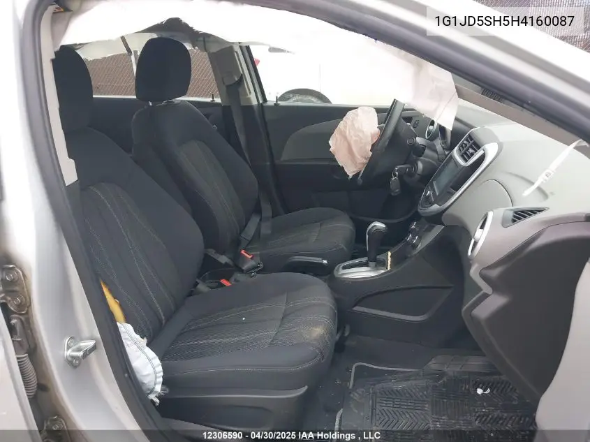 2017 Chevrolet Sonic Lt VIN: 1G1JD5SH5H4160087 Lot: 12306590X