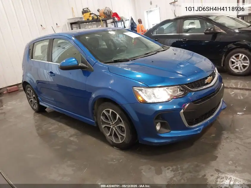 2017 Chevrolet Sonic Lt Auto VIN: 1G1JD6SH4H4118936 Lot: 42240701