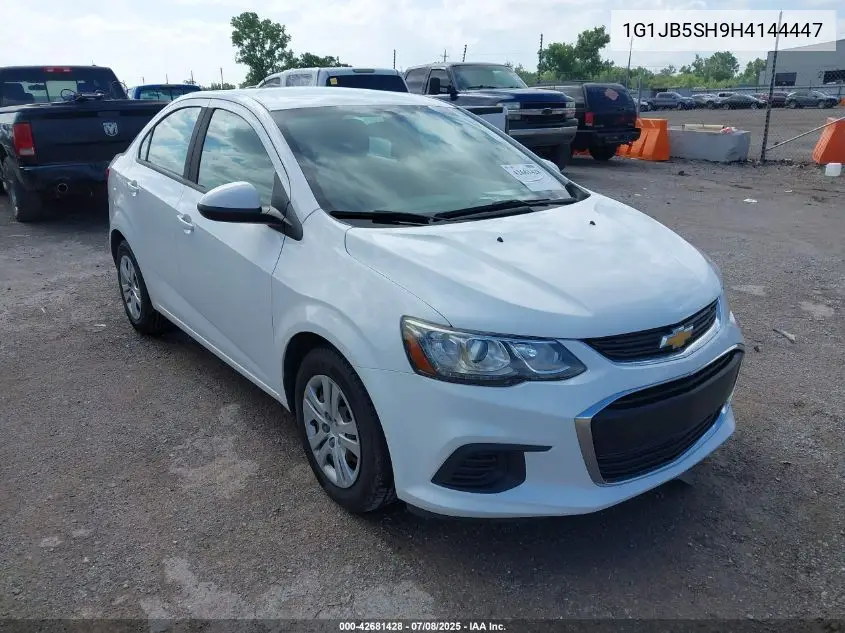 2017 Chevrolet Sonic Ls Auto VIN: 1G1JB5SH9H4144447 Lot: 42681428