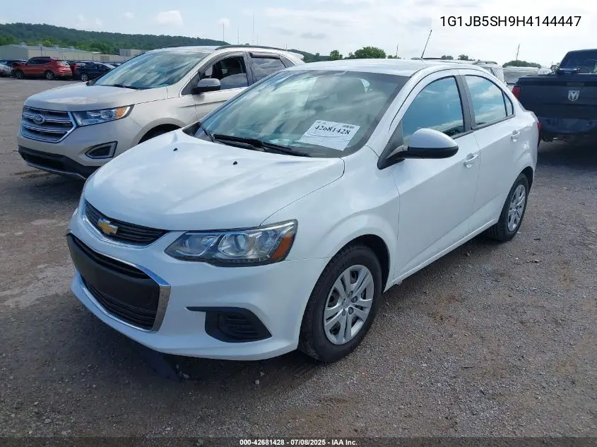 2017 Chevrolet Sonic Ls Auto VIN: 1G1JB5SH9H4144447 Lot: 42681428