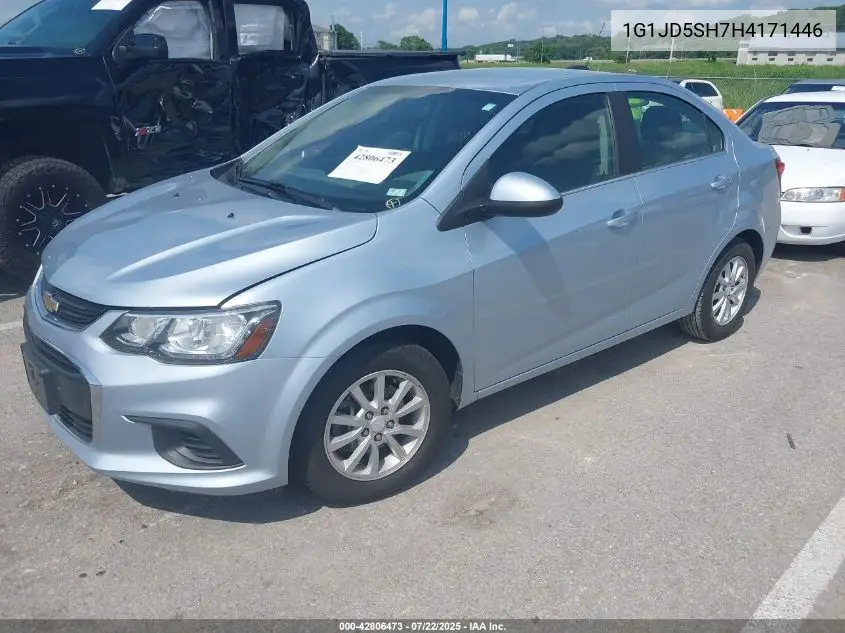 2017 Chevrolet Sonic Lt VIN: 1G1JD5SH7H4171446 Lot: 42806473