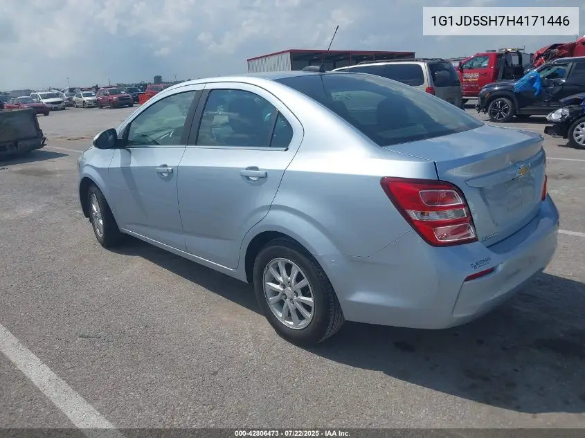 2017 Chevrolet Sonic Lt VIN: 1G1JD5SH7H4171446 Lot: 42806473