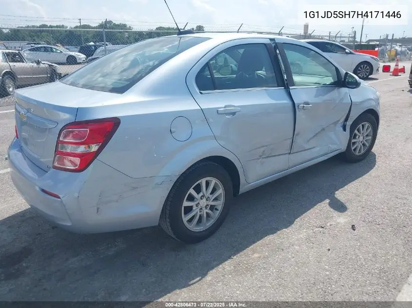 2017 Chevrolet Sonic Lt VIN: 1G1JD5SH7H4171446 Lot: 42806473