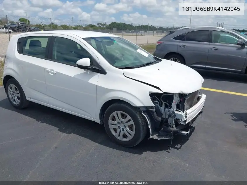2019 Chevrolet Sonic Lt Auto VIN: 1G1JG6SB9K4142045 Lot: 42133174