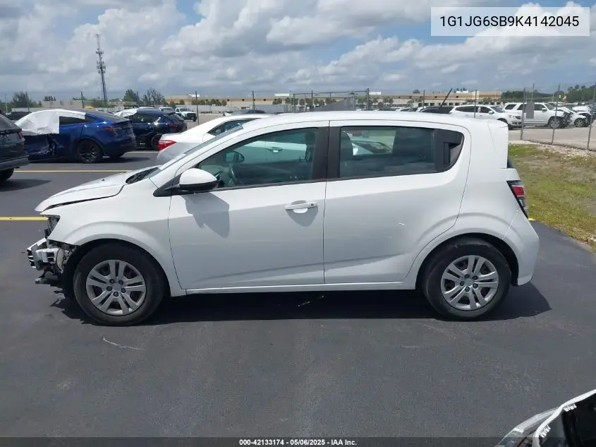 2019 Chevrolet Sonic Lt Auto VIN: 1G1JG6SB9K4142045 Lot: 42133174