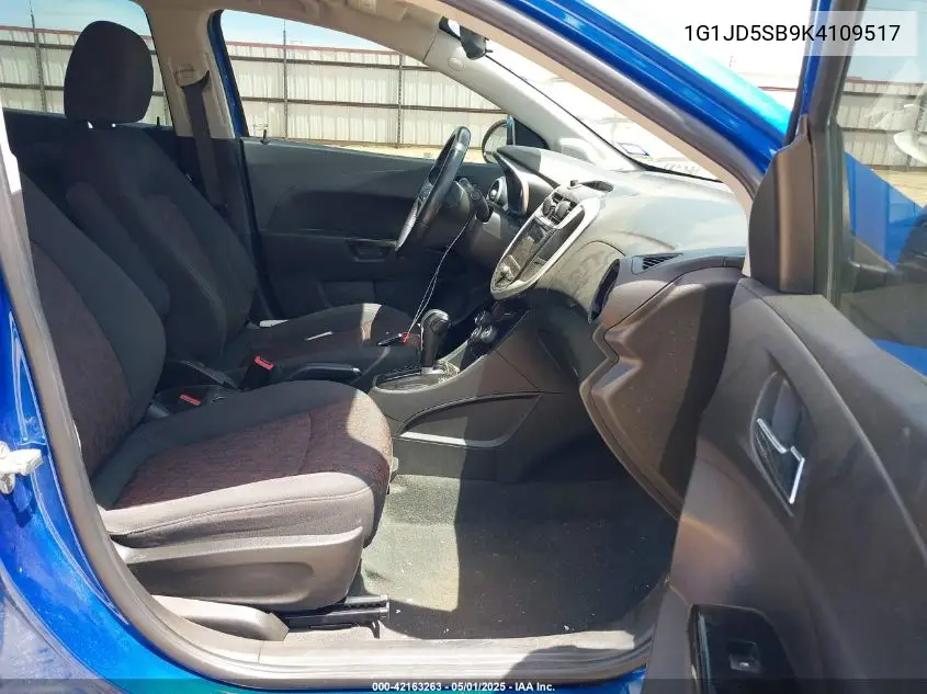 2019 Chevrolet Sonic Lt Auto VIN: 1G1JD5SB9K4109517 Lot: 42163263
