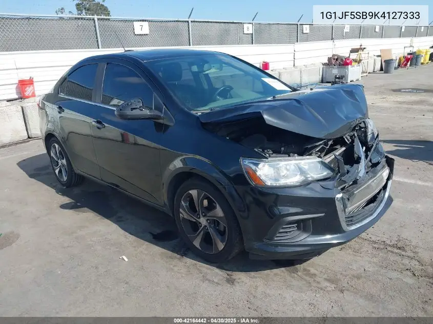 2019 Chevrolet Sonic Premier Auto VIN: 1G1JF5SB9K4127333 Lot: 42164442