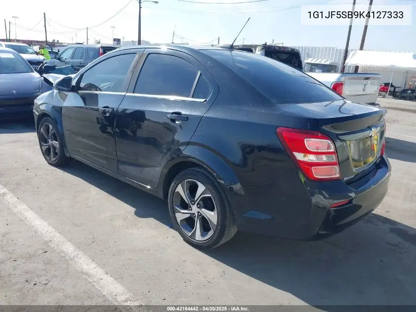 2019 Chevrolet Sonic Premier Auto VIN: 1G1JF5SB9K4127333 Lot: 42164442