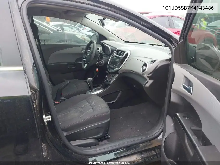 2019 Chevrolet Sonic Lt Auto VIN: 1G1JD5SB7K4143486 Lot: 42202076