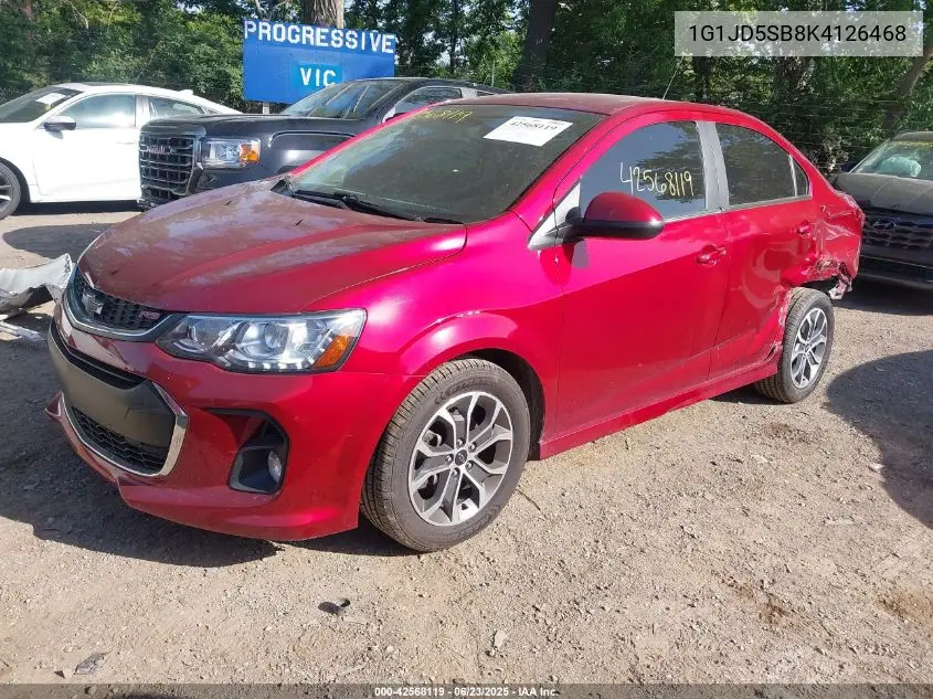 2019 Chevrolet Sonic Lt Auto VIN: 1G1JD5SB8K4126468 Lot: 42568119
