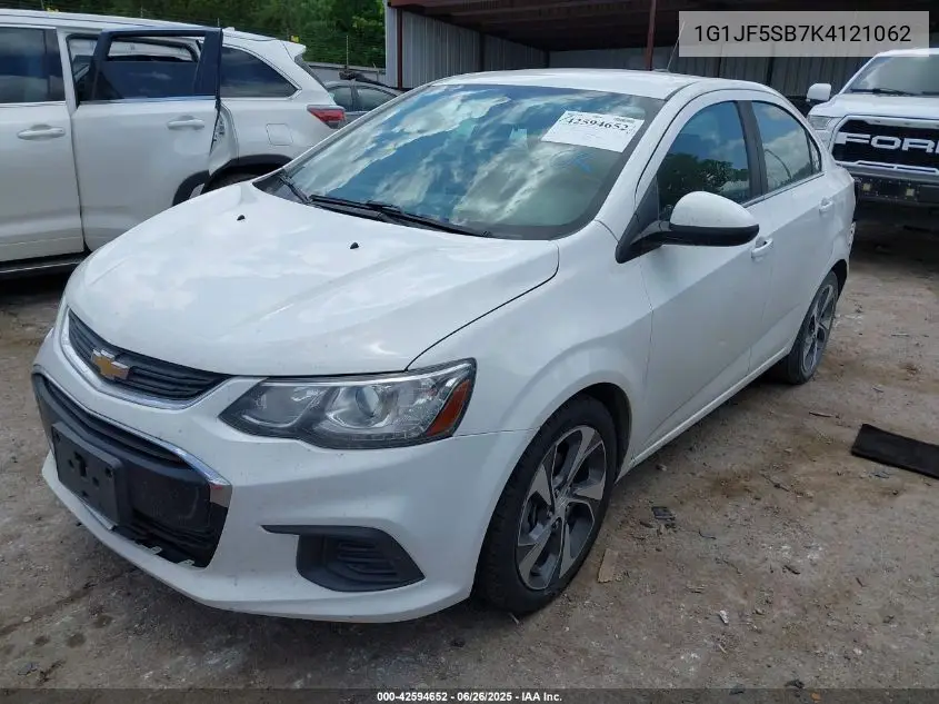 2019 Chevrolet Sonic Premier Auto VIN: 1G1JF5SB7K4121062 Lot: 42594652