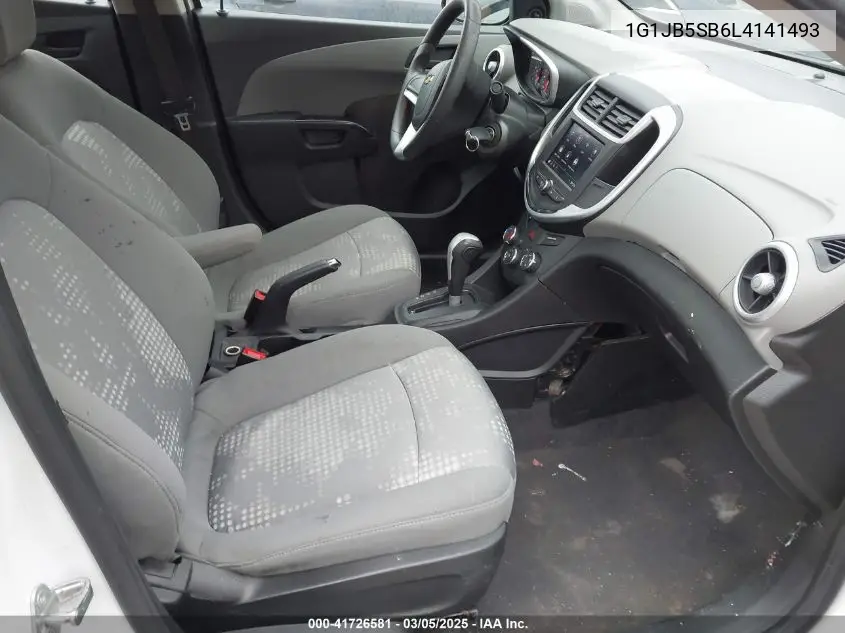 2020 Chevrolet Sonic Fwd Ls VIN: 1G1JB5SB6L4141493 Lot: 41726581