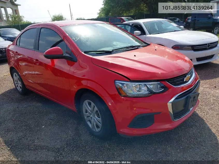 2020 Chevrolet Sonic Fwd Ls VIN: 1G1JB5SB3L4139264 Lot: 41941632