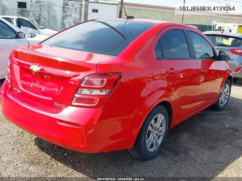 2020 Chevrolet Sonic Fwd Ls VIN: 1G1JB5SB3L4139264 Lot: 41941632