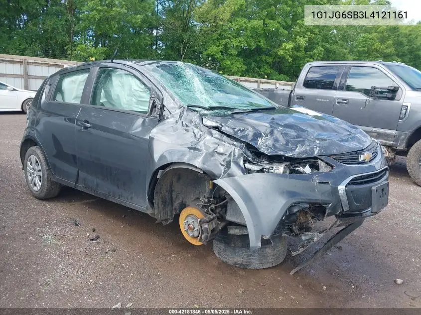 2020 Chevrolet Sonic Fwd 1Fl 5-Door VIN: 1G1JG6SB3L4121161 Lot: 42181846