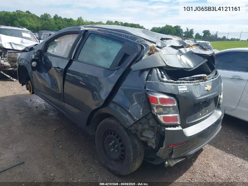 2020 Chevrolet Sonic Fwd 1Fl 5-Door VIN: 1G1JG6SB3L4121161 Lot: 42181846