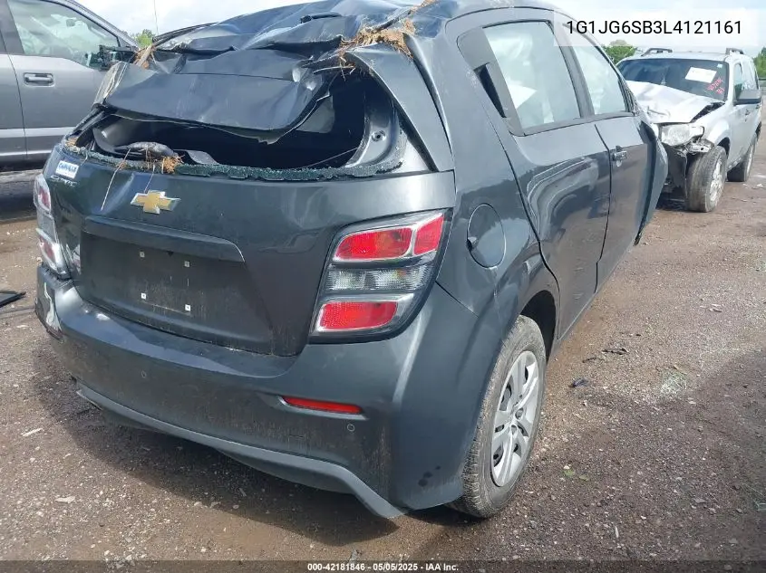 2020 Chevrolet Sonic Fwd 1Fl 5-Door VIN: 1G1JG6SB3L4121161 Lot: 42181846
